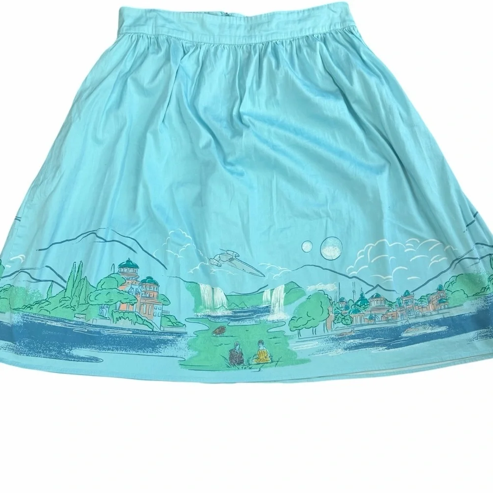 Her Universe Star Wars Naboo Landscape Woven Circle Skirt - Picture 3 of 7